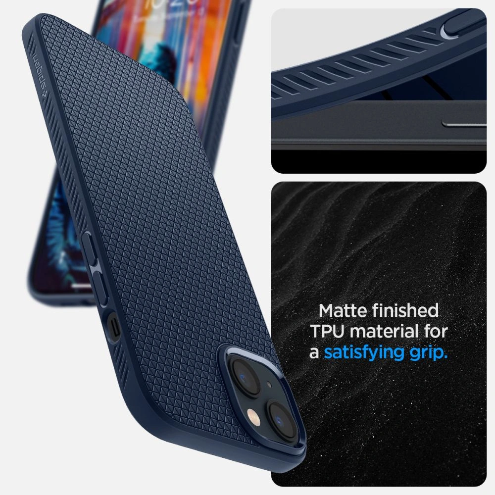 Etui Spigen Liquid Air Apple iPhone 14 Navy Blue