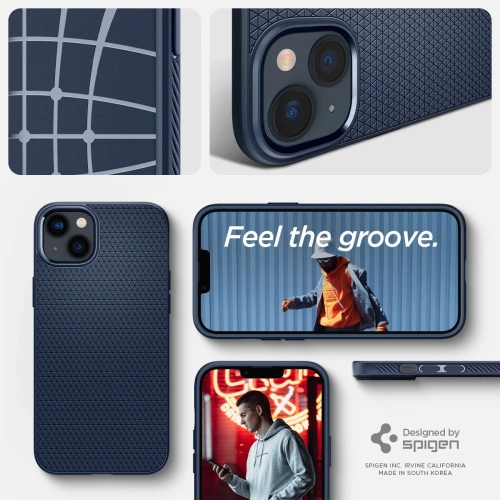 Kup Etui Spigen Liquid Air Apple iPhone 14 Námořnická modrá - SPN2353 - {ean13} - Sklep Home Screen