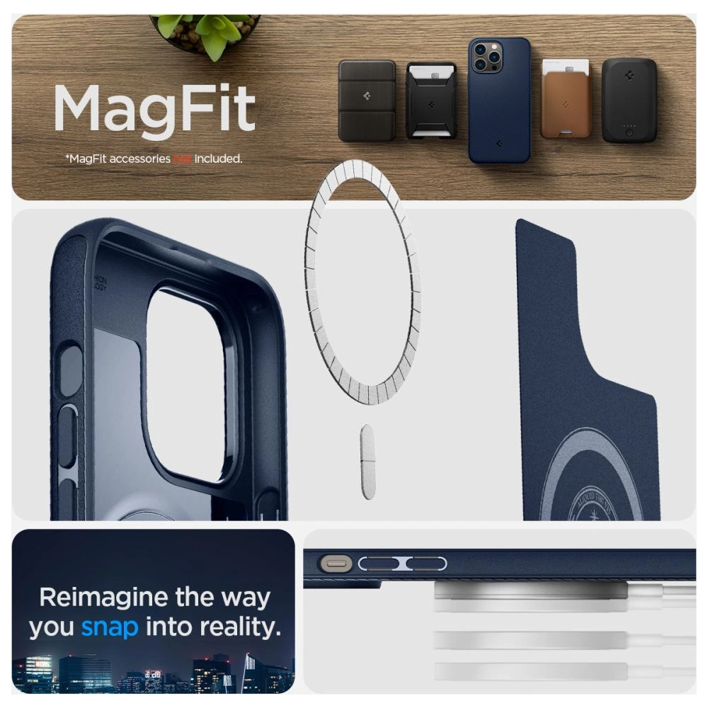 Etui Spigen Mag Armor Apple iPhone 14 Pro Max Navy Blue