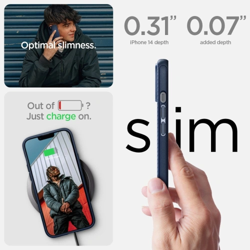 Buy Spigen Mag Armor Apple iPhone 14 Plus / 15 Plus Navy Blue - SPN2363 - {ean13} - Home Screen Store Europe