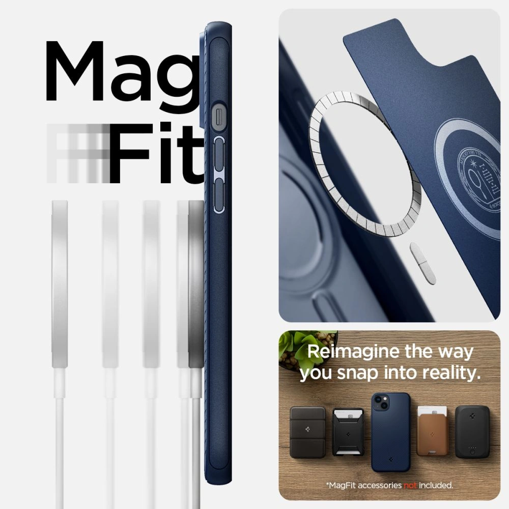 Etui Spigen Mag Armor Apple iPhone 14 Navy Blue