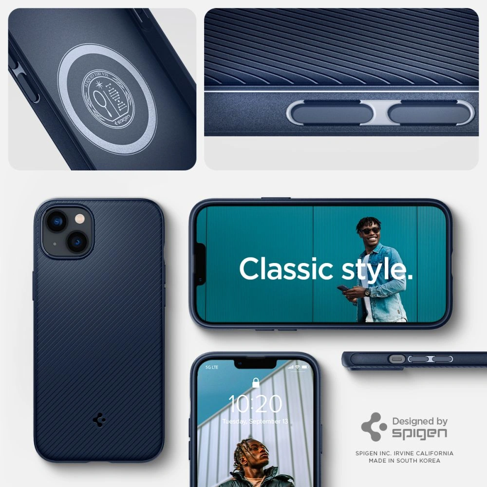 Etui Spigen Mag Armor Apple iPhone 14 Navy Blue