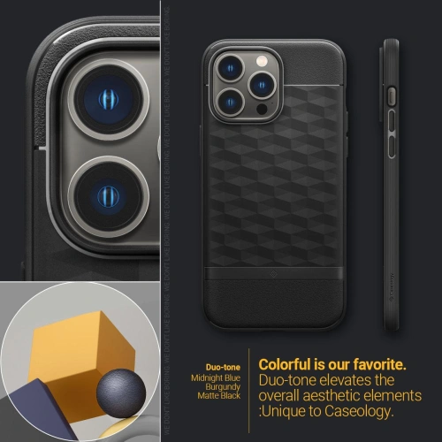 Kup Etui Caseology Parallax Mag MagSafe Apple iPhone 14 Pro Max Matt Fekete - CSL066 - {ean13} - Sklep Home Screen