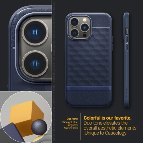 Kup Etui Caseology Parallax Mag MagSafe Apple iPhone 14 Pro Max Albastru Midnight - CSL067 - {ean13} - Sklep Home Screen