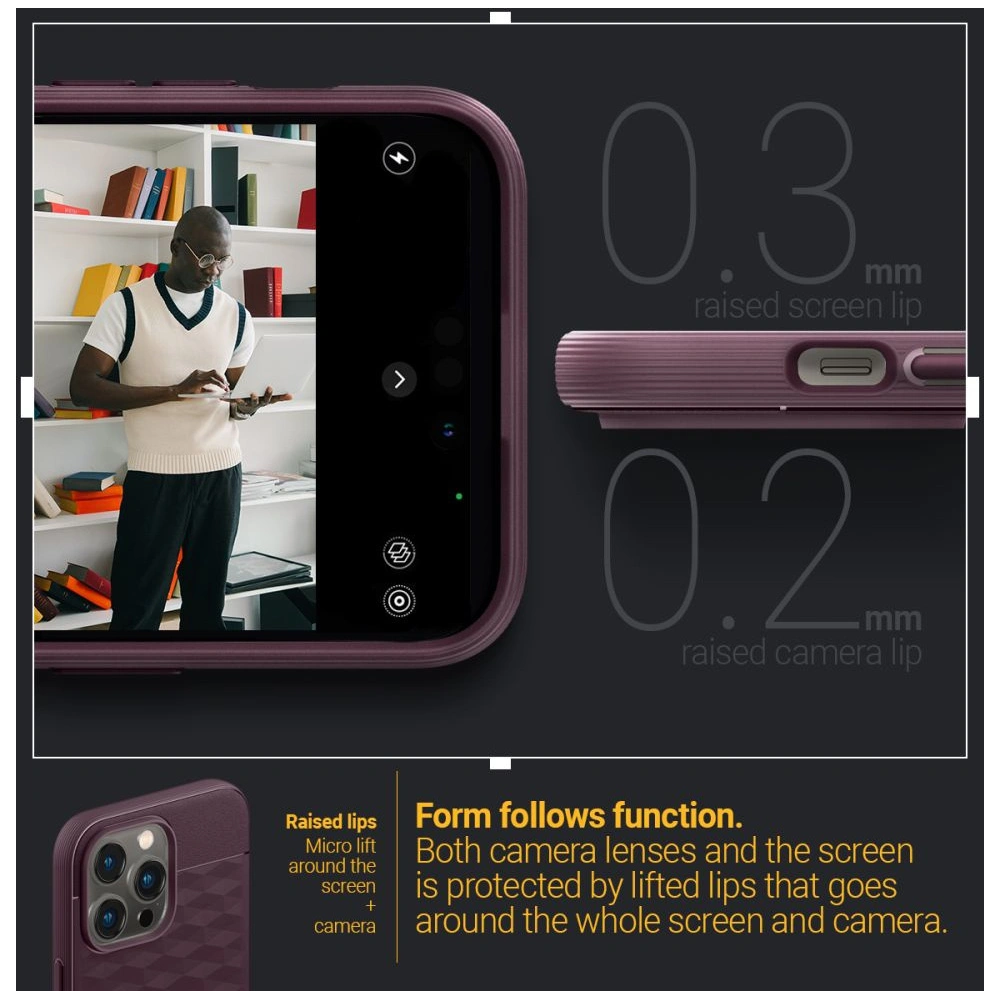 Etui Caseology Parallax Mag MagSafe Apple iPhone 14 Pro Burgundy