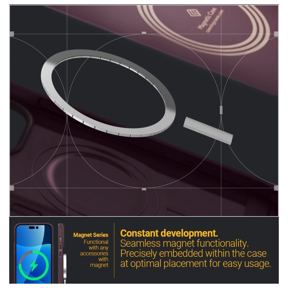 Etui Caseology Parallax Mag MagSafe Apple iPhone 14 Pro Burgundy