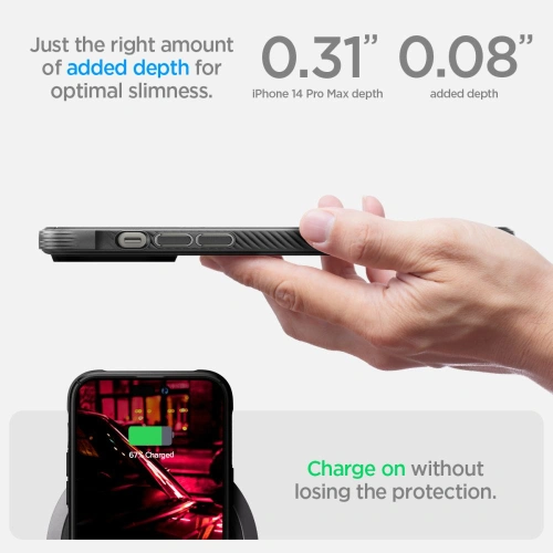 Kup Etui Spigen Rugged Armor Mag MagSafe Apple iPhone 14 Pro Max Matt Fekete - SPN2379 - {ean13} - Sklep Home Screen