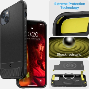 Etui Spigen Rugged Armor Mag MagSafe Apple iPhone 14 Plus / 15 Plus Matte Black
