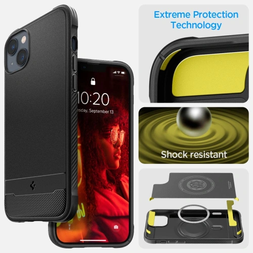 Kup Etui Spigen Rugged Armor Mag MagSafe Apple iPhone 14 Plus / 15 Plus Matná Černá - SPN2380 - {ean13} - Sklep Home Screen