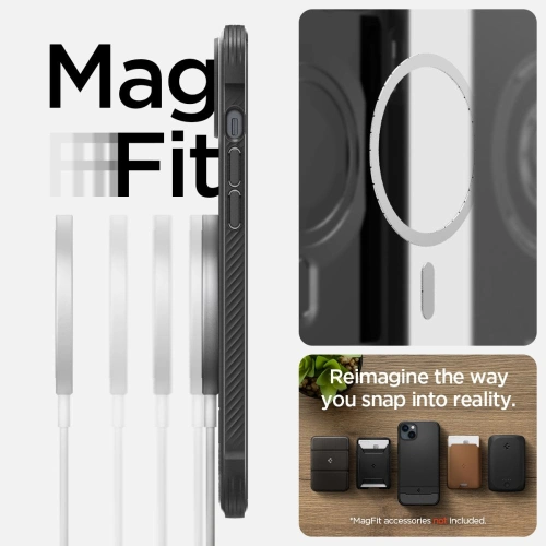 Kup Etui Spigen Rugged Armor Mag MagSafe Apple iPhone 14 Plus / 15 Plus Matná Černá - SPN2380 - {ean13} - Sklep Home Screen