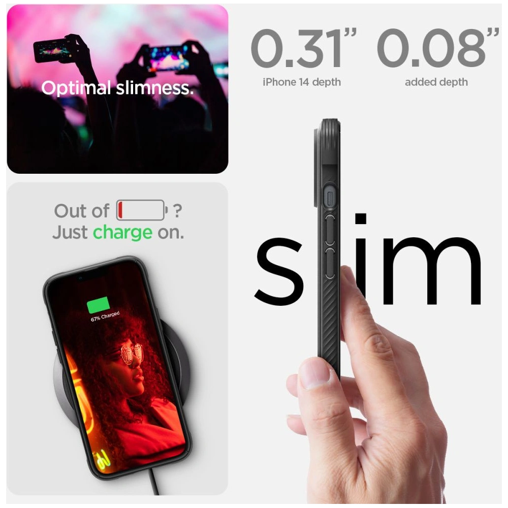 Etui Spigen Rugged Armor Mag MagSafe Apple iPhone 14 Plus / 15 Plus Matte Black