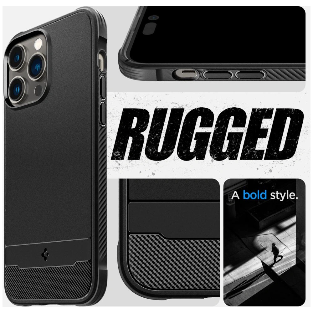 Etui Spigen Rugged Armor Mag MagSafe Apple iPhone 14 Pro Matte Black