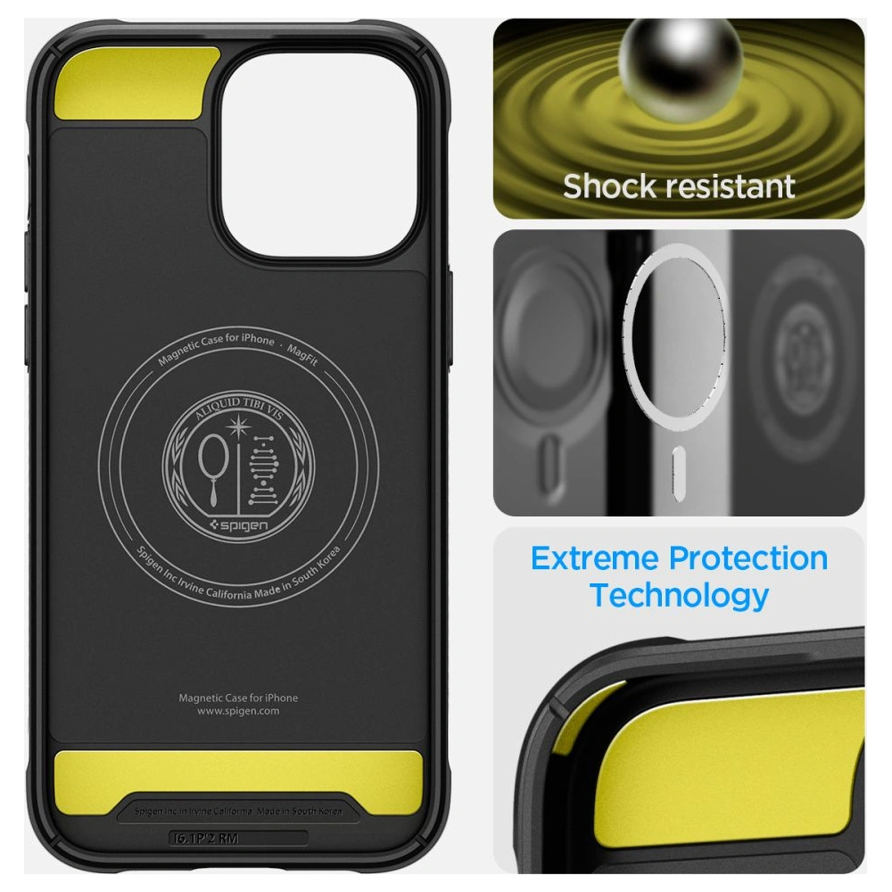 Etui Spigen Rugged Armor Mag MagSafe Apple iPhone 14 Pro Matte Black