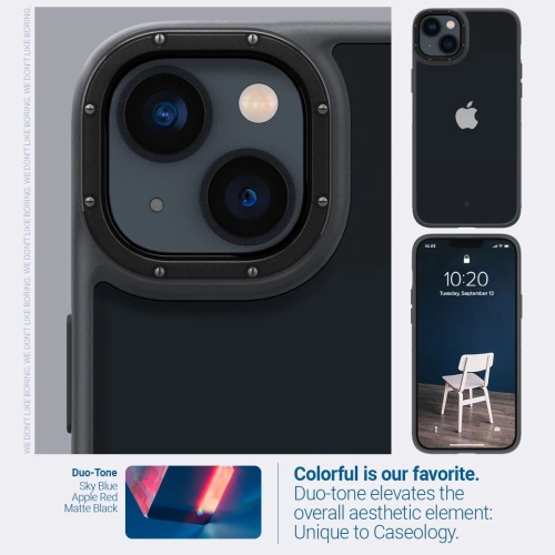 Buy Caseology Skyfall Apple iPhone 14 Plus / 15 Plus Matte Black - CSL078 - {ean13} - Home Screen Store Europe