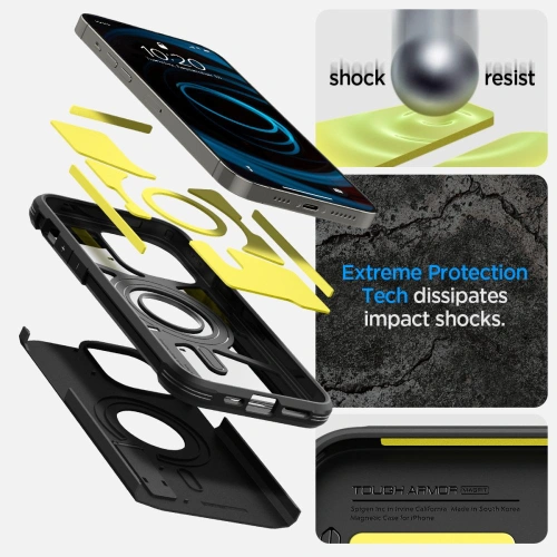 Kup Etui Spigen Tough Armor Mag MagSafe Apple iPhone 14 Pro Max Fekete - SPN2405 - {ean13} - Sklep Home Screen