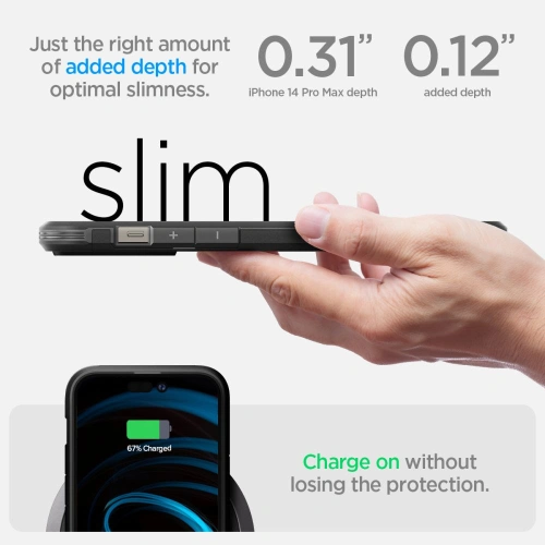 Kup Case Spigen Tough Armor Mag MagSafe Apple iPhone 14 Pro Max Schwarz - SPN2405 - {ean13} - Sklep Home Screen