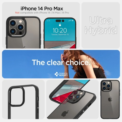 Kup Etui Spigen Ultra Hybrid Apple iPhone 14 Pro Max Matt Fekete - SPN2421BLK - {ean13} - Sklep Home Screen