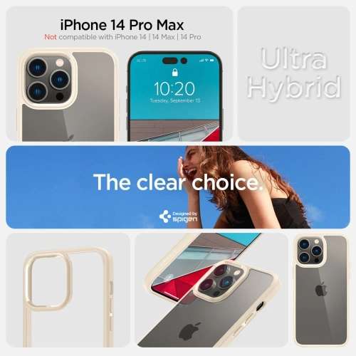 Kup Etui Spigen Ultra Hybrid Apple iPhone 14 Pro Max Písečný béžový - SPN2422 - {ean13} - Sklep Home Screen
