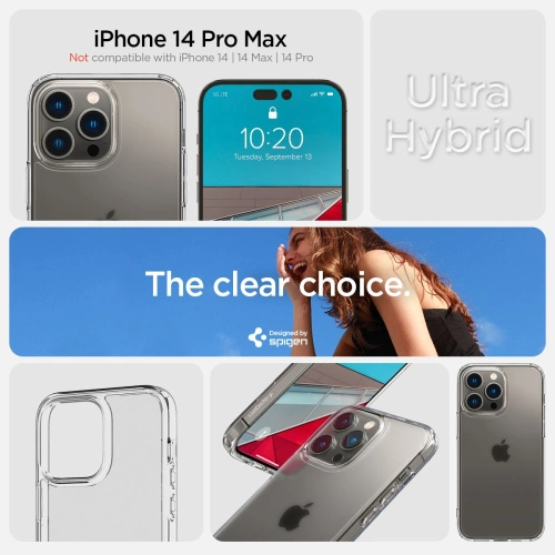 Kup Etui Spigen Ultra Hybrid Apple iPhone 14 Pro Max Frost Clear - SPN2423 - {ean13} - Sklep Home Screen