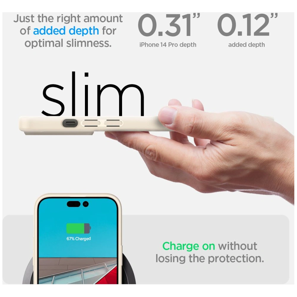 Etui Spigen Ultra Hybrid Apple iPhone 14 Pro Sand Beige