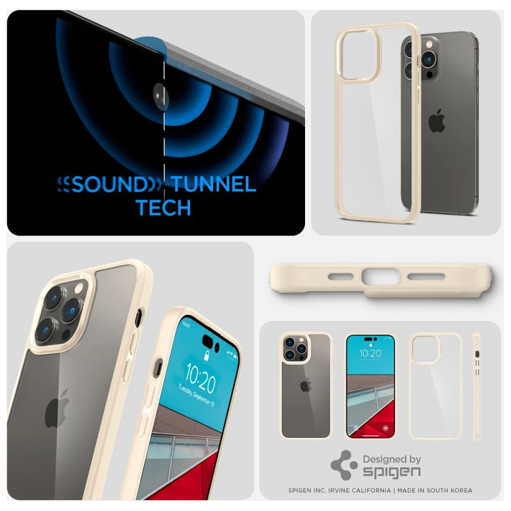 Etui Spigen Ultra Hybrid Apple iPhone 14 Pro Sand Beige