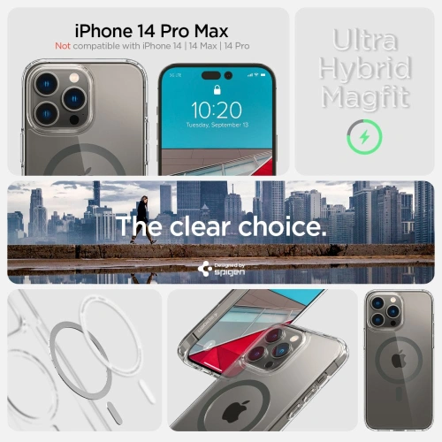 Kup Etui Spigen Ultra Hybrid Mag MagSafe Apple iPhone 14 Pro Max Graphit - SPN2441 - {ean13} - Sklep Home Screen