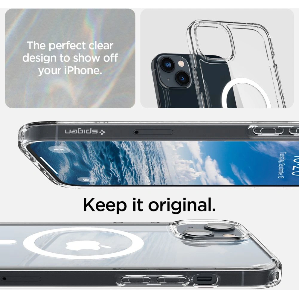 Etui Spigen Ultra Hybrid Mag MagSafe Apple iPhone 14 Plus / 15 Plus White