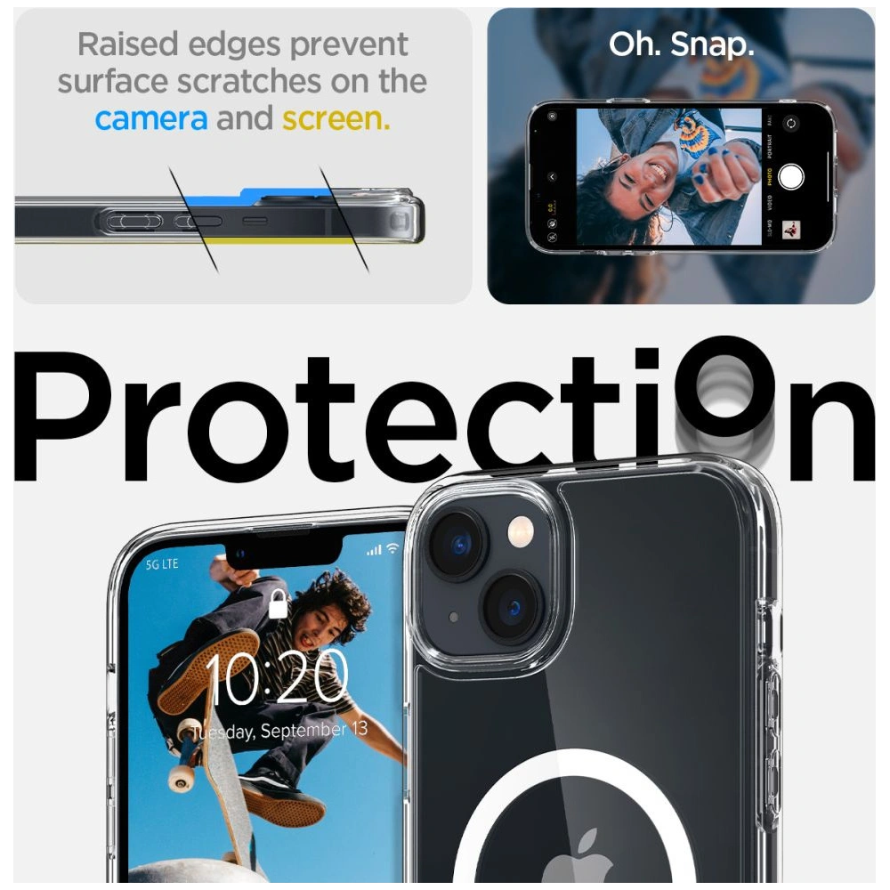 Etui Spigen Ultra Hybrid Mag MagSafe Apple iPhone 14 Plus / 15 Plus White