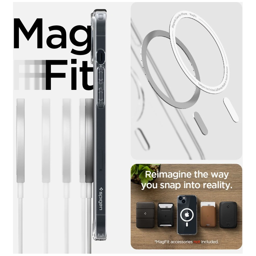 Etui Spigen Ultra Hybrid Mag MagSafe Apple iPhone 14 Plus / 15 Plus White