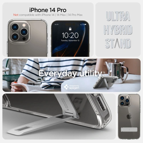 Kup Etui Spigen Ultra Hybrid S Apple iPhone 14 Pro Crystal Clear - SPN2449 - {ean13} - Sklep Home Screen