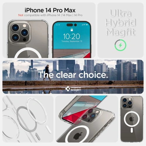 Kup Case Spigen Ultra Hybrid Mag MagSafe Apple iPhone 14 Pro Max Weiß - SPN2452 - {ean13} - Sklep Home Screen