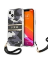 [OUTLET] Tok Guess GUHCP13MKCABBK Apple iPhone 13 fekete/black hardcase Camo Strap Collection