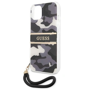 Kup [OUTLET] Etui Guess GUHCP13MKCABBK Apple iPhone 13 czarny/black hardcase Camo Strap Collection - OT-331 - {ean13} - Sklep Home Screen