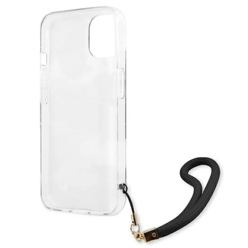 Kup [OUTLET] Tok Guess GUHCP13MKCABBK Apple iPhone 13 fekete/black hardcase Camo Strap Collection - OT-331 - {ean13} - Sklep Home Screen