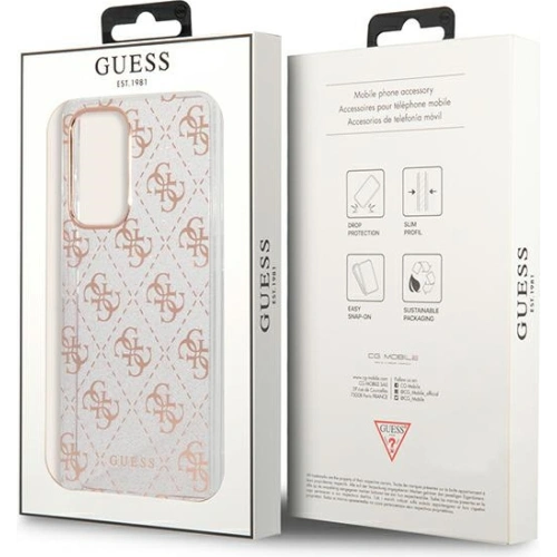 Kup Etui Guess GUHCA53PCU4GLPI Samsung Galaxy A53 5G różowy/pink hard case 4G Glitter - GUE1877 - {ean13} - Sklep Home Screen