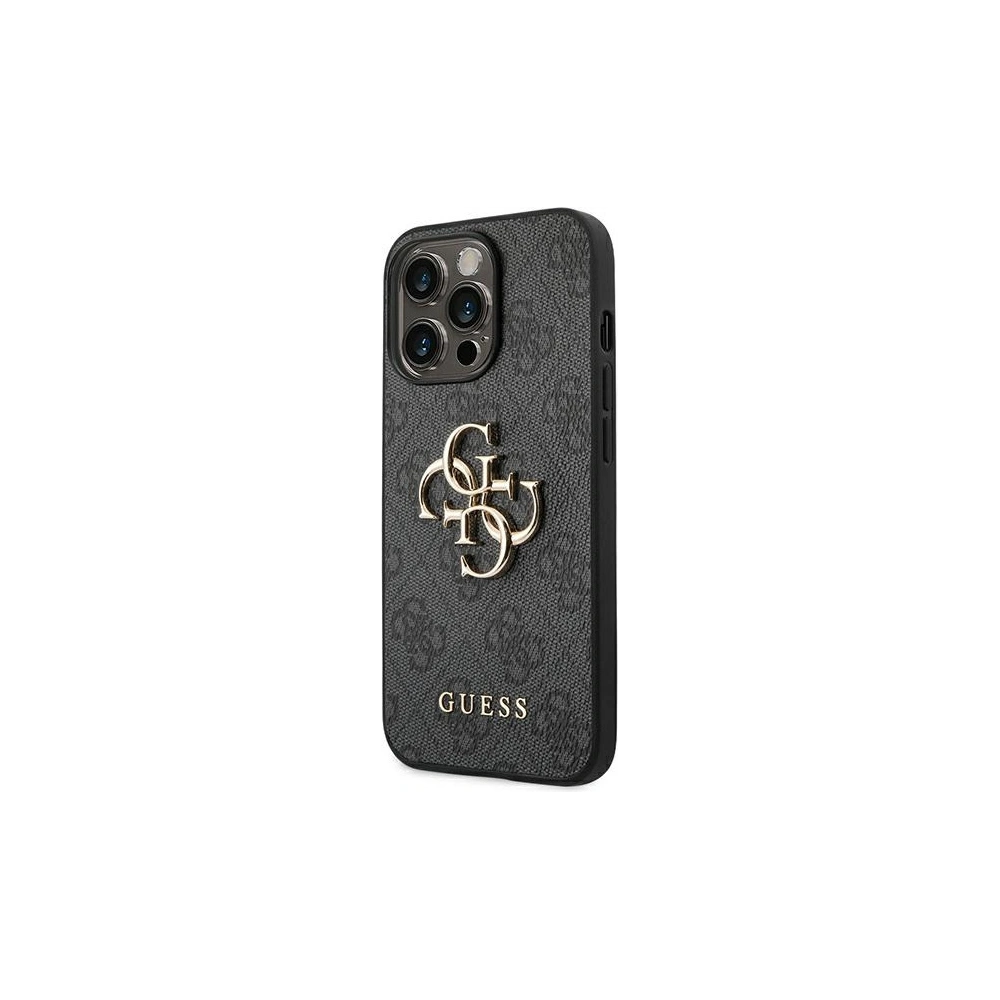 Etui Guess GUHCP14L4GMGGR Apple iPhone 14 Pro szary/grey hardcase 4G Big Metal Logo