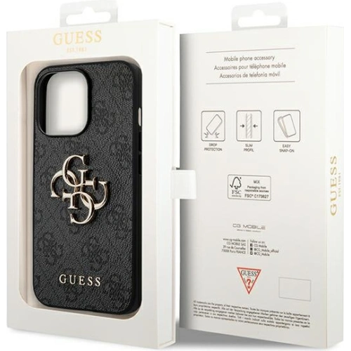 Kup Etui Guess GUHCP14L4GMGGR Apple iPhone 14 Pro szary/grey hardcase 4G Big Metal Logo - GUE1880 - {ean13} - Sklep Home Screen