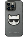Kup Etui Karl Lagerfeld KLHCP14LSAPCHG Apple iPhone 14 Pro hardcase srebrny/silver Saffiano Choupette Head Patch - KLD981 - {ean13} - Sklep Home Screen