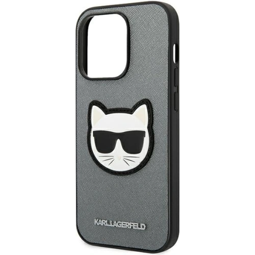 Kup Etui Karl Lagerfeld KLHCP14LSAPCHG Apple iPhone 14 Pro hardcase srebrny/silver Saffiano Choupette Head Patch - KLD981 - {ean13} - Sklep Home Screen