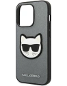 Kup Etui Karl Lagerfeld KLHCP14LSAPCHG Apple iPhone 14 Pro hardcase srebrny/silver Saffiano Choupette Head Patch - KLD981 - {ean13} - Sklep Home Screen