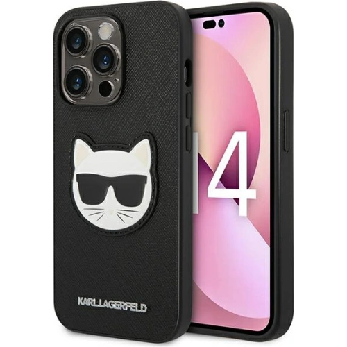 Kup Etui Karl Lagerfeld KLHCP14LSAPCHK Apple iPhone 14 Pro hardcase černý/black Saffiano Choupette Head Patch - KLD982 - {ean13} - Sklep Home Screen
