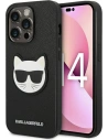 Etui Karl Lagerfeld KLHCP14LSAPCHK Apple iPhone 14 Pro hardcase černý/black Saffiano Choupette Head Patch