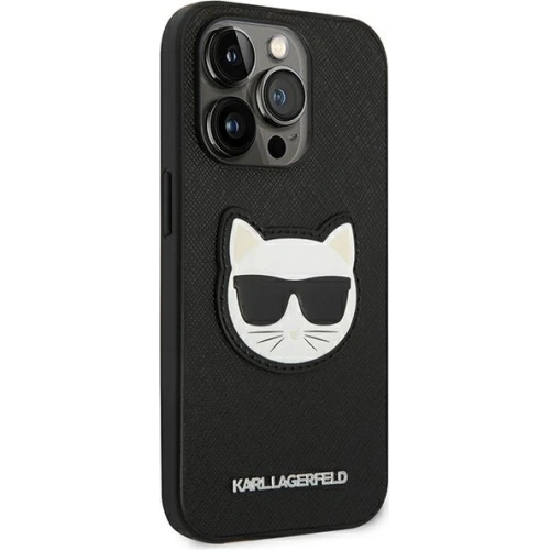 Kup Etui Karl Lagerfeld KLHCP14LSAPCHK Apple iPhone 14 Pro hardcase černý/black Saffiano Choupette Head Patch - KLD982 - {ean13} - Sklep Home Screen