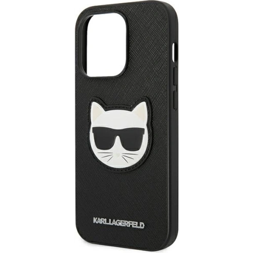 Kup Etui Karl Lagerfeld KLHCP14LSAPCHK Apple iPhone 14 Pro hardcase černý/black Saffiano Choupette Head Patch - KLD982 - {ean13} - Sklep Home Screen
