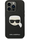 Kup Case Karl Lagerfeld KLHCP14LSAPKHK Apple iPhone 14 Pro schwarz/black Hardcase Saffiano Karl`s Head Patch - KLD984 - {ean13} - Sklep Home Screen