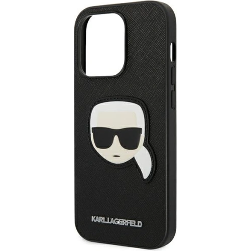 Kup Case Karl Lagerfeld KLHCP14LSAPKHK Apple iPhone 14 Pro schwarz/black Hardcase Saffiano Karl`s Head Patch - KLD984 - {ean13} - Sklep Home Screen