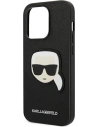 Kup Etui Karl Lagerfeld KLHCP14LSAPKHK Apple iPhone 14 Pro negru/black hardcase Saffiano Patch-ul Capului lui Karl - KLD984 - {ean13} - Sklep Home Screen