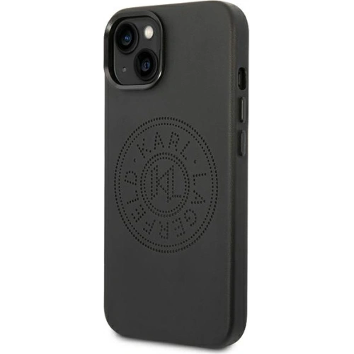 Kup Etui Karl Lagerfeld KLHCP14MFWHK Apple iPhone 14 Plus / 15 Plus kemény tok fekete/bőr perforált logó - KLD985 - {ean13} - Sklep Home Screen