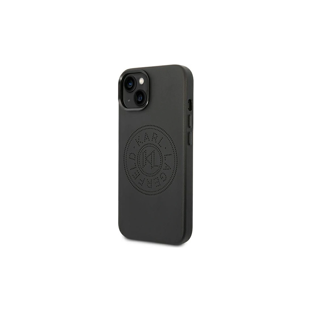 Etui Karl Lagerfeld KLHCP14MFWHK Apple iPhone 14 Plus / 15 Plus hardcase czarny/black Leather Perforated Logo