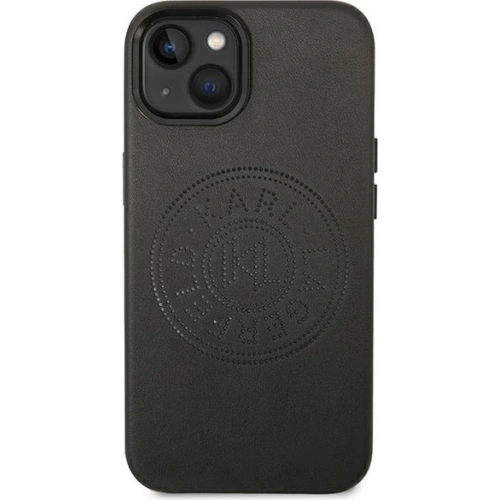 Kup Etui Karl Lagerfeld KLHCP14MFWHK Apple iPhone 14 Plus / 15 Plus kemény tok fekete/bőr perforált logó - KLD985 - {ean13} - Sklep Home Screen
